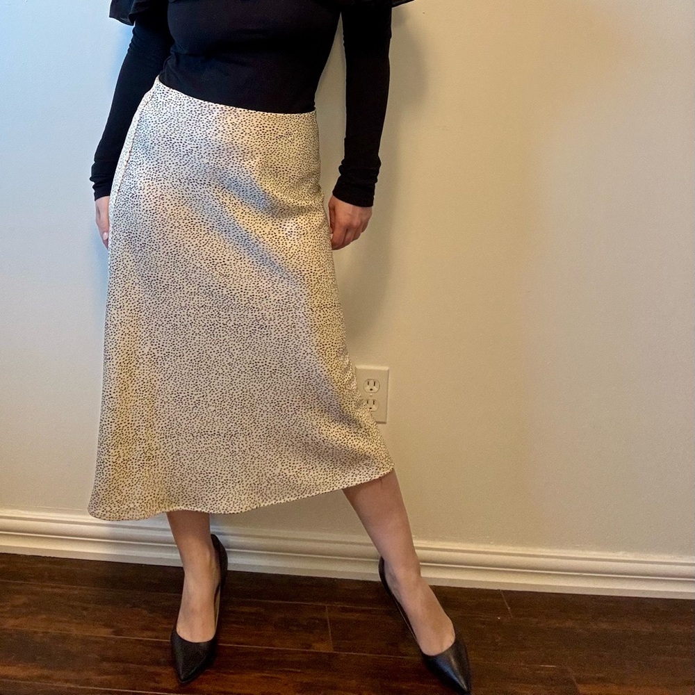 Rachel Zoe Leopard Midi Skirt - US 8